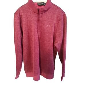 $Under Armor Mens L Burgundy  quarter zip Top. Soft Athletic Outdoor